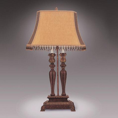 2PC BEADED TRADITIONAL Lamp Set