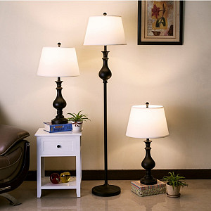 3PC DAYA Lamp Set & Floor Lamp