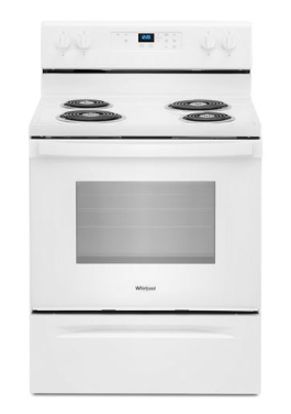 Whirlpool 4.8 Cubic Coil Top Range