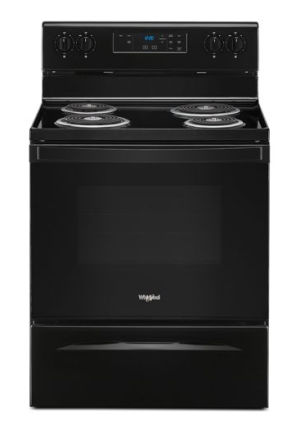 Whirlpool 4.8 Cubic Coil Top Range